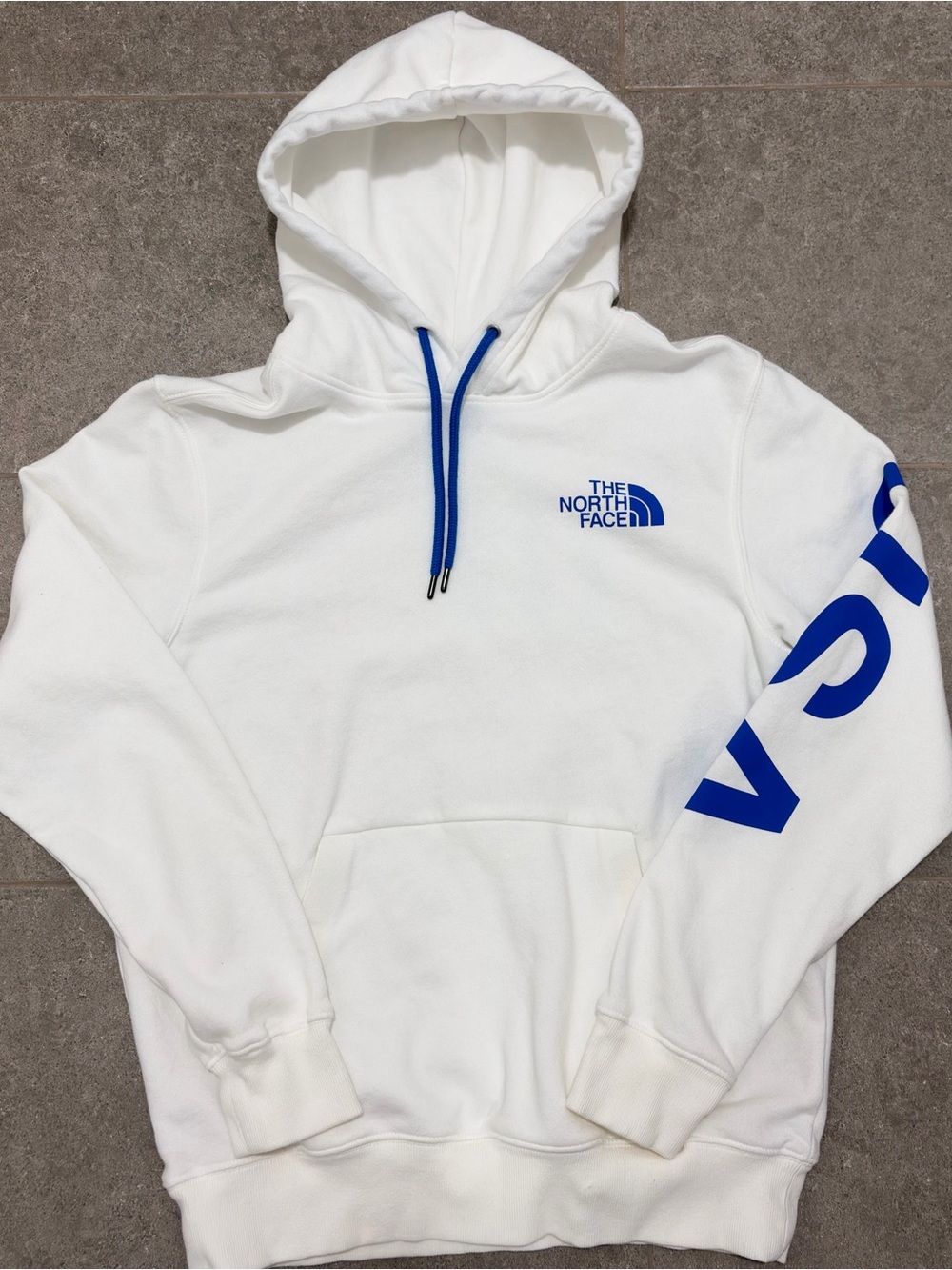 The North Face International Collection USA white hoodie